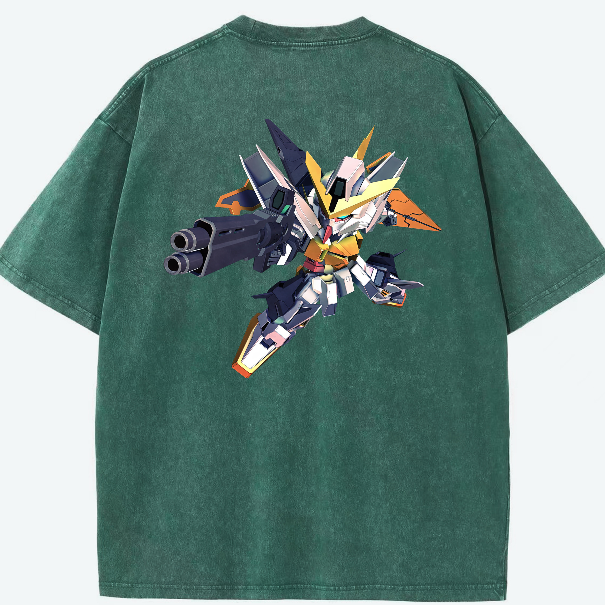 （画像用） 機動戦士ガンダム Mobile Suit Gundam 綿100% ヴィンテージ風 半袖Tシャツ（背面プリント）